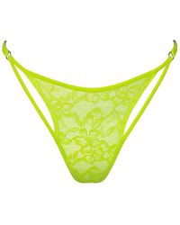 MONIQUE MORIN LINGERIE - Hologram Adjustable Thong Acid - Lyst