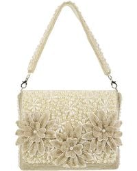 Pode - Diana Ivory Pearl Beaded Handmade Bridal Bag - Lyst