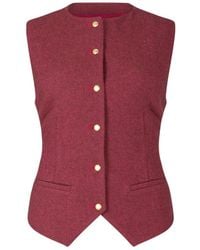 Lily and Lionel - Pandora Tailored Herringbone Print Waistcoat - Lyst