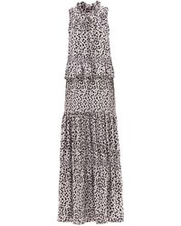 Julia Allert - Designer Long Sleeveless Dress With Print - Lyst