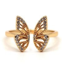 VicStoneNYC Fine Jewelry - Lovely Butterfly Diamond Ring - Lyst