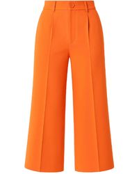 Conquista - High-Waisted Culotte Pants With Pleats – - Lyst