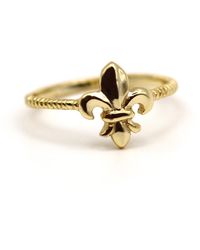 VicStoneNYC Fine Jewelry - Antique Fleur De Lis Solid Ring - Lyst