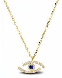 Kylie Harper - Abstract Evil Eye Pendant Necklace - Lyst