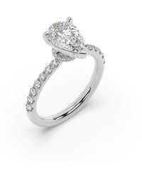 Artisan - Lab-Grown Drop-Shaped Diamond Solitaire Ring - Lyst