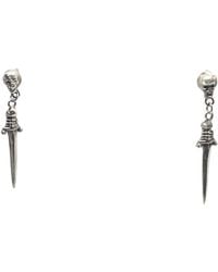 Tg-Jewellery by Tamara Gervasio - Handmade Skull Dagger Dangle Earrings – Recycled Sterling - Lyst