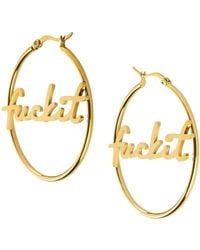 Hoops + Chains LDN - Fuckit Hoops - Lyst