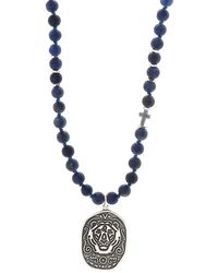 Ebru Jewelry - Spiritual Lapis Lazuli Lion Beaded Necklace - Lyst