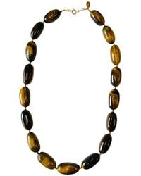Lexi Jewelry - Golden Ember Tiger Eye Statement Necklace - Lyst