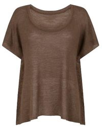 Conquista - Fine-Knit Linen Top - Lyst