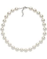Emma Holland Jewellery - Chunky Pearl & Platinum Necklace - Lyst