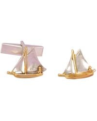 Simon Kemp Jewellers - Sailboat Cufflinks Eighteen Carat On Sterling - Lyst