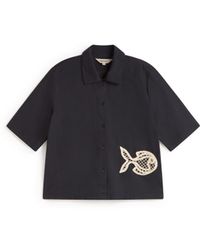 Thinking Mu - Blouse Patched Hand Embroidered Fish Ane - Lyst