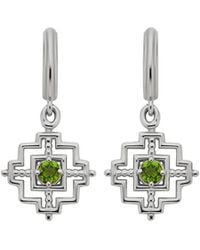 Zoe & Morgan - Centred Earrings Chrome Diopside - Lyst