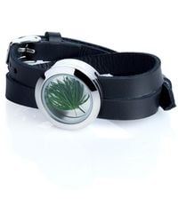 My Little Nature - Designer Leather Bracelet With Preserved Pine Needles – Sustainable Jewelry - Lyst
