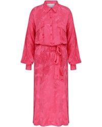 NAZLI CEREN - Cassin Jacquard Shirt Dress - Lyst