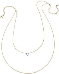 Heather Hawkins Jewelry - Tiny Gemstone Drape Necklace - Lyst