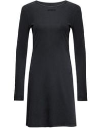 Audrey Vallens - Avlw Rib Dress Noir - Lyst