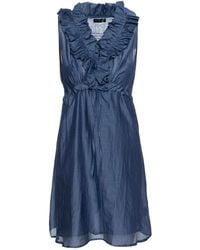Conquista - Sleeveless Ruffle Detail Dress - Lyst