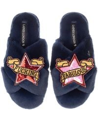 Laines London - Classic Laines Slippers With & Fucking Fabulous Brooches - Lyst