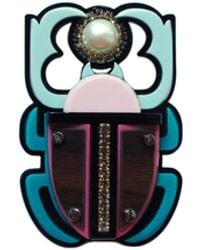 Gissa Bicalho - Handmade Acrylic Brooch Scarab Light - Lyst