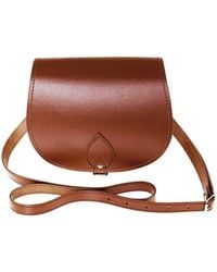 Zatchels - Handmade Leather Small Saddle Bag - Lyst
