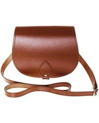 Zatchels - Handmade Leather Small Saddle Bag - Lyst