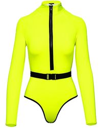 Noire Swimwear - Surf-up Neon Yellow Swimsuit - Lyst