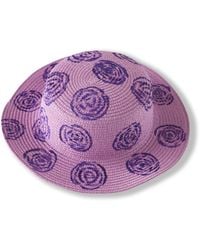 Heartfelt Layers - Rose Hand-Painted Straw Sun Hat, Wide Brim Floral Summer Beach Cap - Lyst