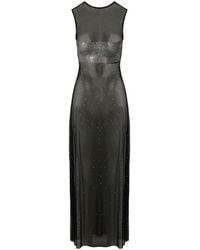 Empress Mimi - Astria Sheer Dress With Crystal Details - Lyst