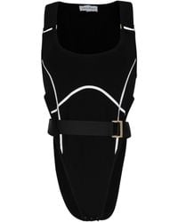 Circular Path - High Cut Bodysuit - Lyst