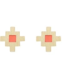 Sheida Farrokhi - Minimal Flower Earrings - Lyst
