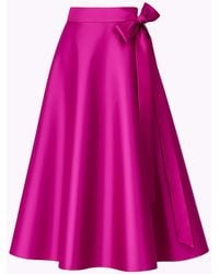 Richa Sharma - Metallic Hued Wrap Around Midi Skirt - Lyst