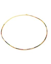 SHYMI - Thin Tennis Necklace - Lyst