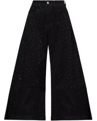 Amy Lynn - Demi Rich Cotton Diamante Flare Jeans - Lyst