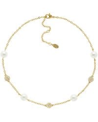 Emma Holland Jewellery - Crystal & Pearl Luxury Necklace - Lyst