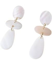 LIKHÂ - Pearl Raindrop Mother-Of-Pearl Earrings - Lyst