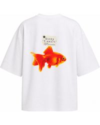 mysimplicated - Oversized T-Shirt With Lucky Fish Design - Lyst