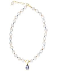 Vintouch Italy - Little Lovelies-Plated Pearl & Bead Cameo Necklace - Lyst