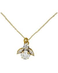 Vickisarge - Neutrals The Clear Bee Necklace - Lyst