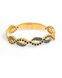Ebru Jewelry - Modern Style Sapphire Gemstone & Bangle Bracelet - Lyst