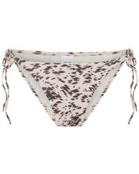 Pcfg - The Solar Reflections Side Tie Bikini Bottom - Lyst