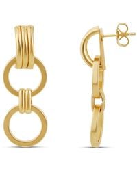 SHYMI - Round Link Statement Earrings - Lyst