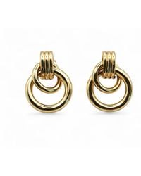 Miss Cecilia - Statement Twisted Ear Studs - Lyst
