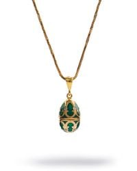 Ebru Jewelry - Lucky Clover Enamel Egg Necklace - Lyst
