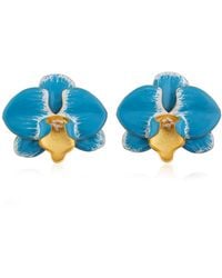 Milou Jewelry - Light & Orchid Flower Earrings - Lyst