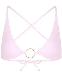 Pianella's - Daydream O-Ring Triangle Bikini Top – Light - Lyst