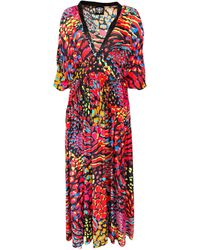 Any Old Iron - Neon Animal Kaftan Dress - Lyst