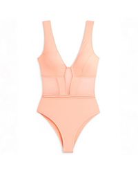 Zelf Intimates - Aura Soft Peach Bodysuit - Lyst