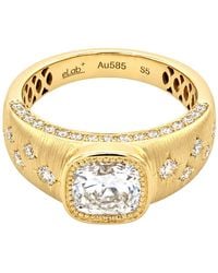 Artisan - 14K Lab Grown Diamond Cushion Statement Ring - Lyst